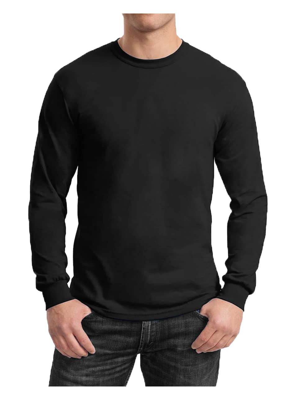 Galaxy by Harvic Long Sleeve Crew Neck Men's T-Shirt